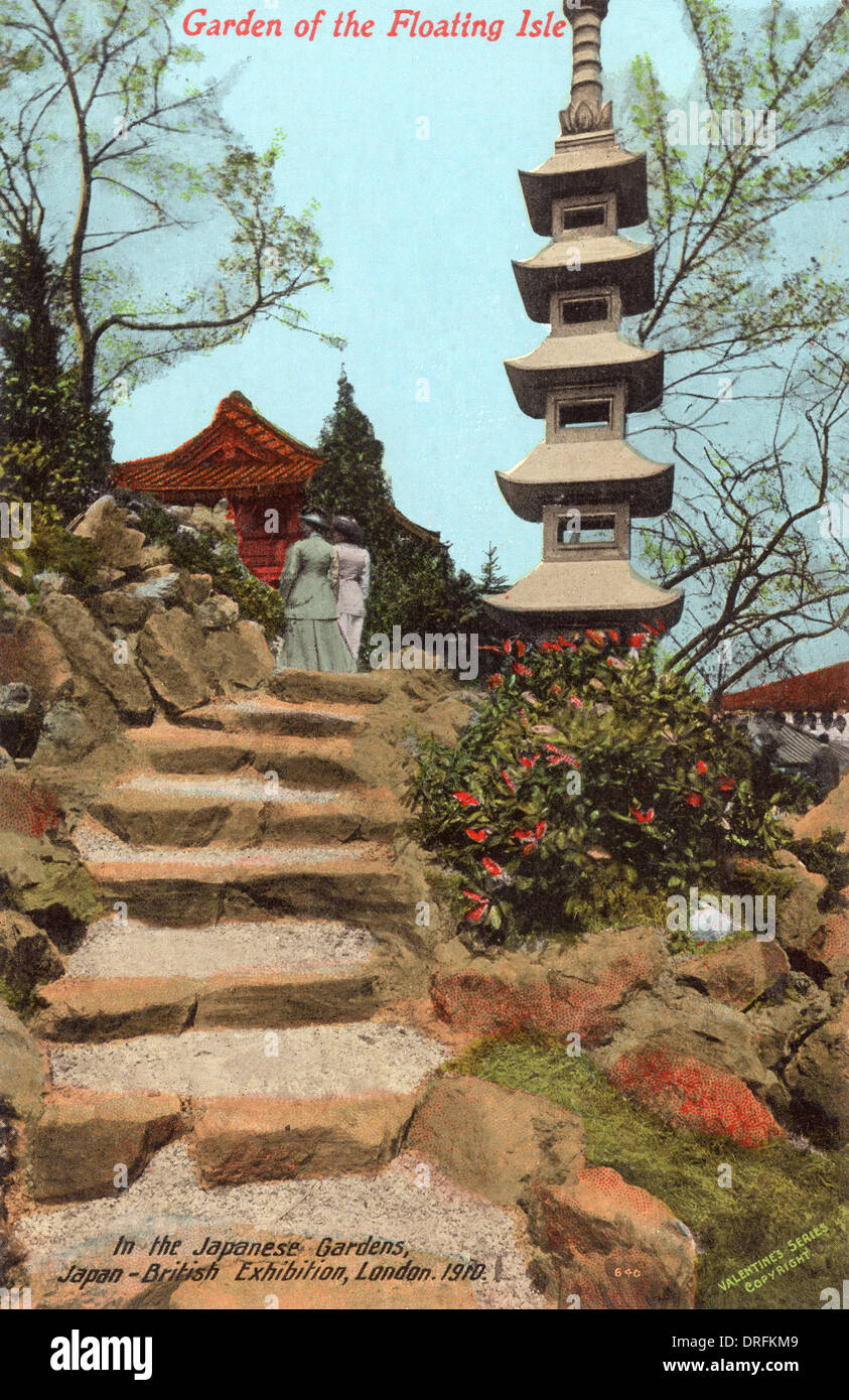 Giardini giapponesi, Giappone British Exhibition, Londra Foto Stock