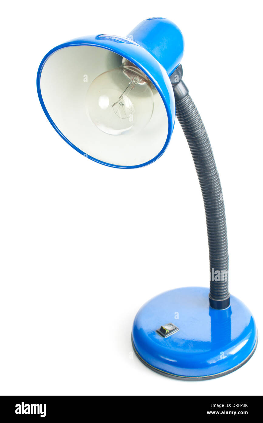Lampada notturna isolata su sfondo bianco Foto Stock
