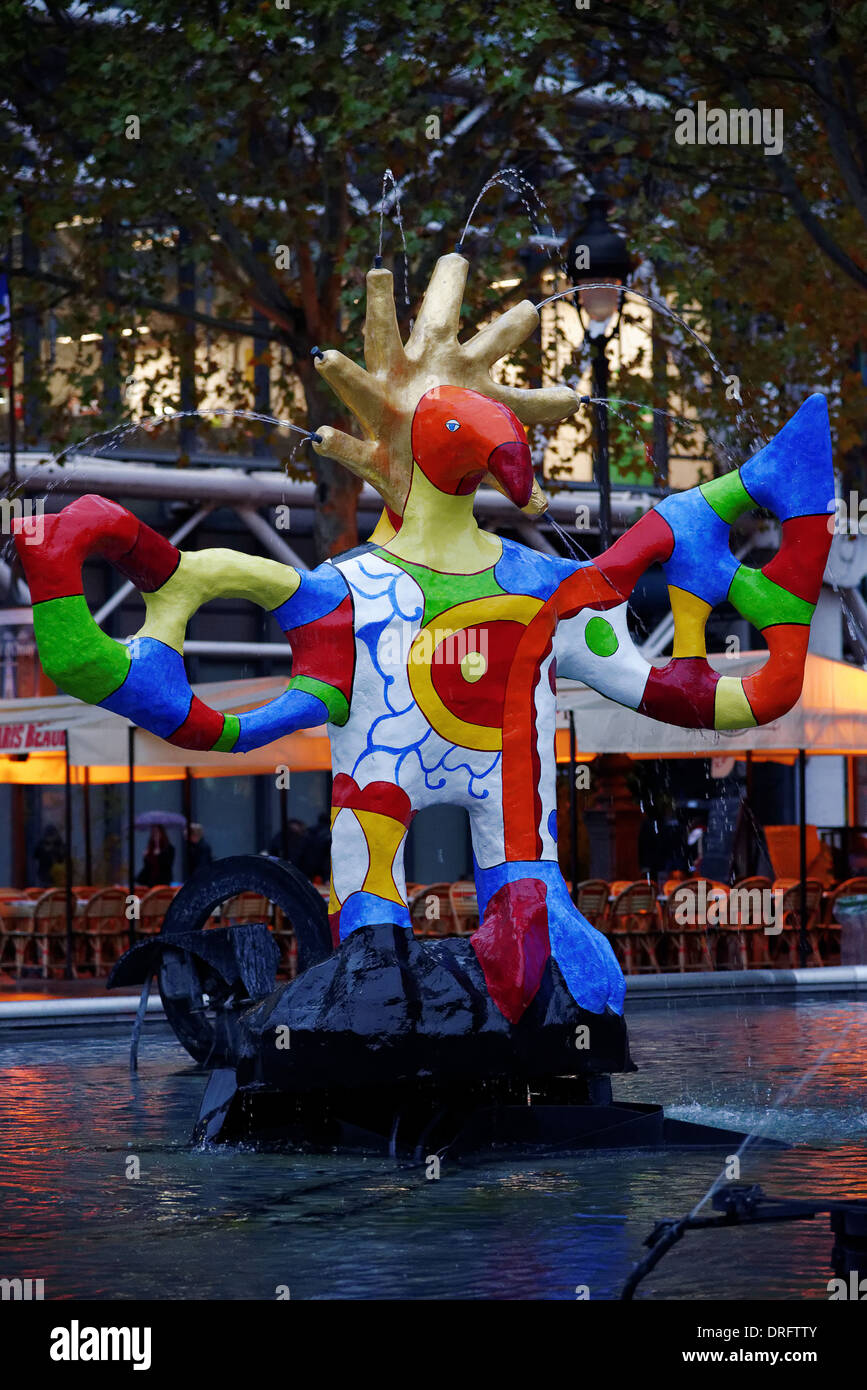 Fontana Stravinsky - L'Oiseau de Feu (il Firebird) Foto Stock