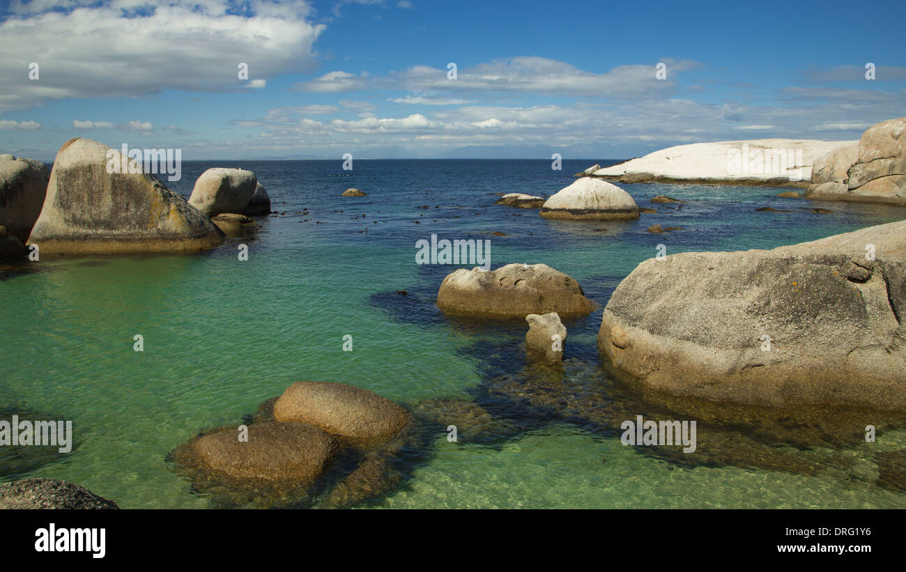 Boulders Beach ocean view Foto Stock