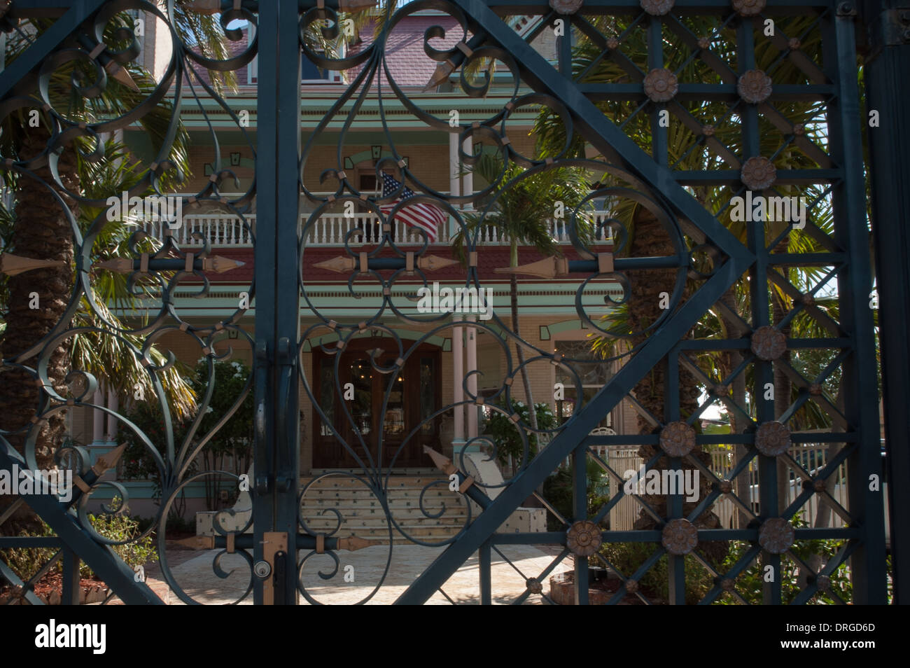 Queste immagini sono di casa più southernmost Negli Stati Uniti continentali. Esso si trova a Key West, Florida. Costruito alla fine del secolo scorso. Foto Stock