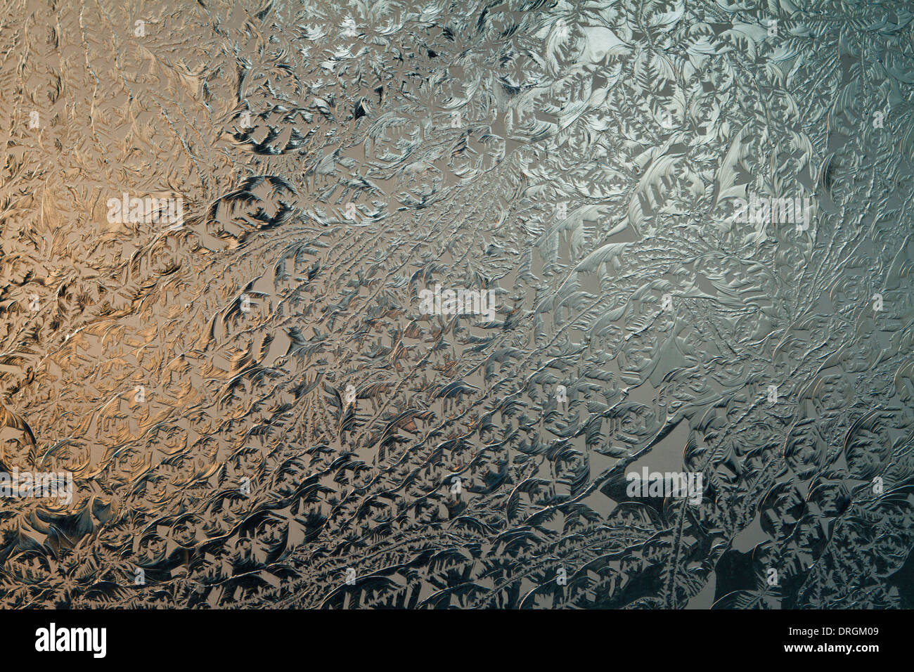 Chiusura del vetro pannello di facciata con rilievo di effetto frost. Foto Stock