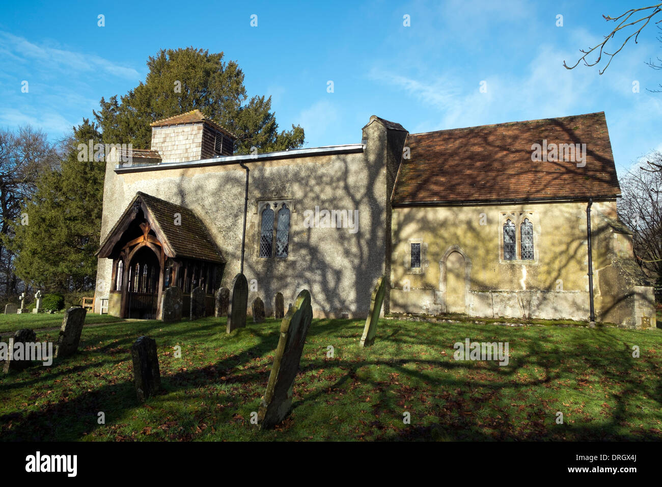 St Nicholas villaggio chiesa parrocchiale, Ibstone, Bucks. Regno Unito Foto Stock