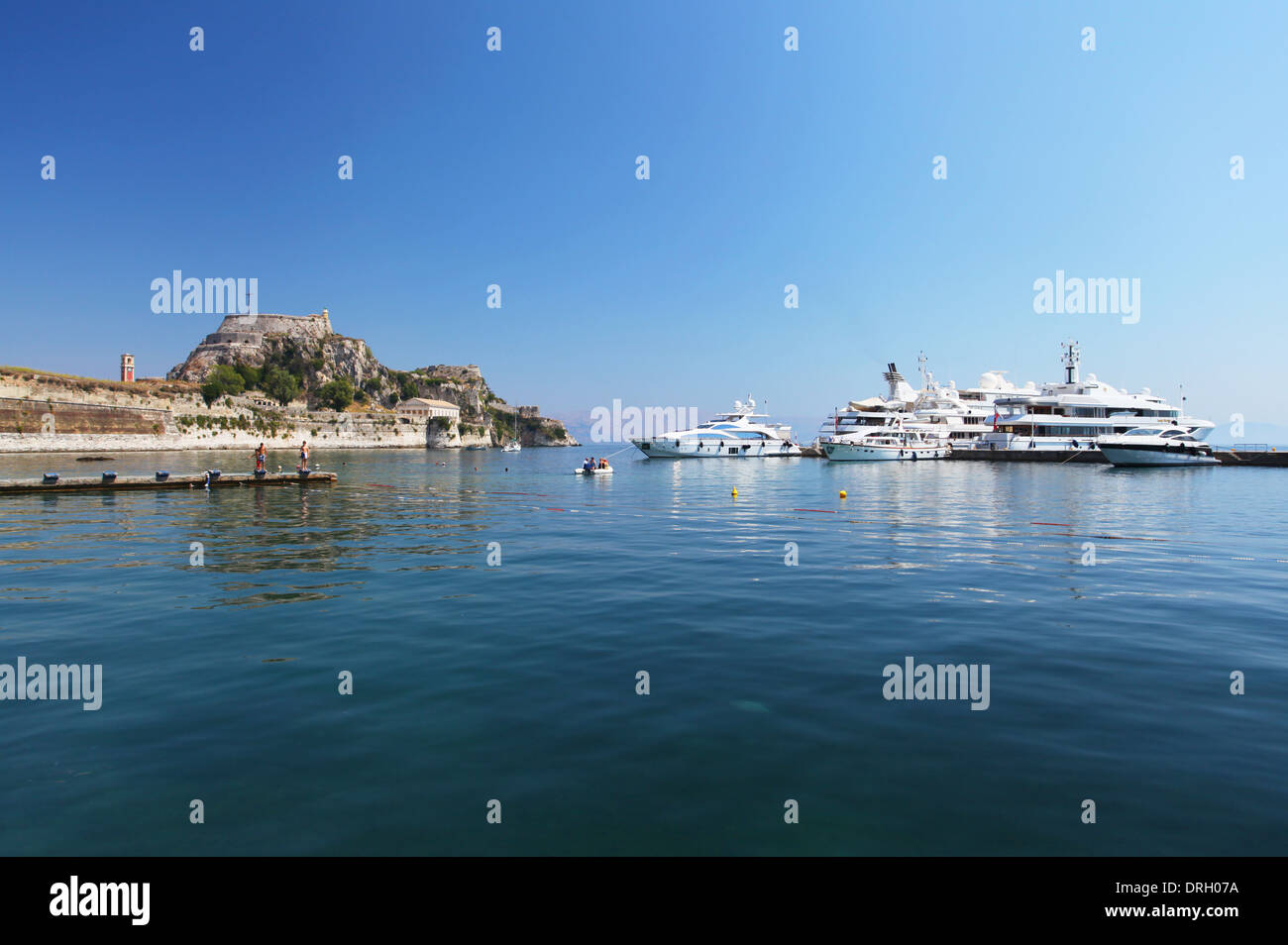 L'isola greca di Corfù Foto Stock