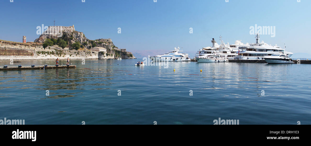 L'isola greca di Corfù Foto Stock