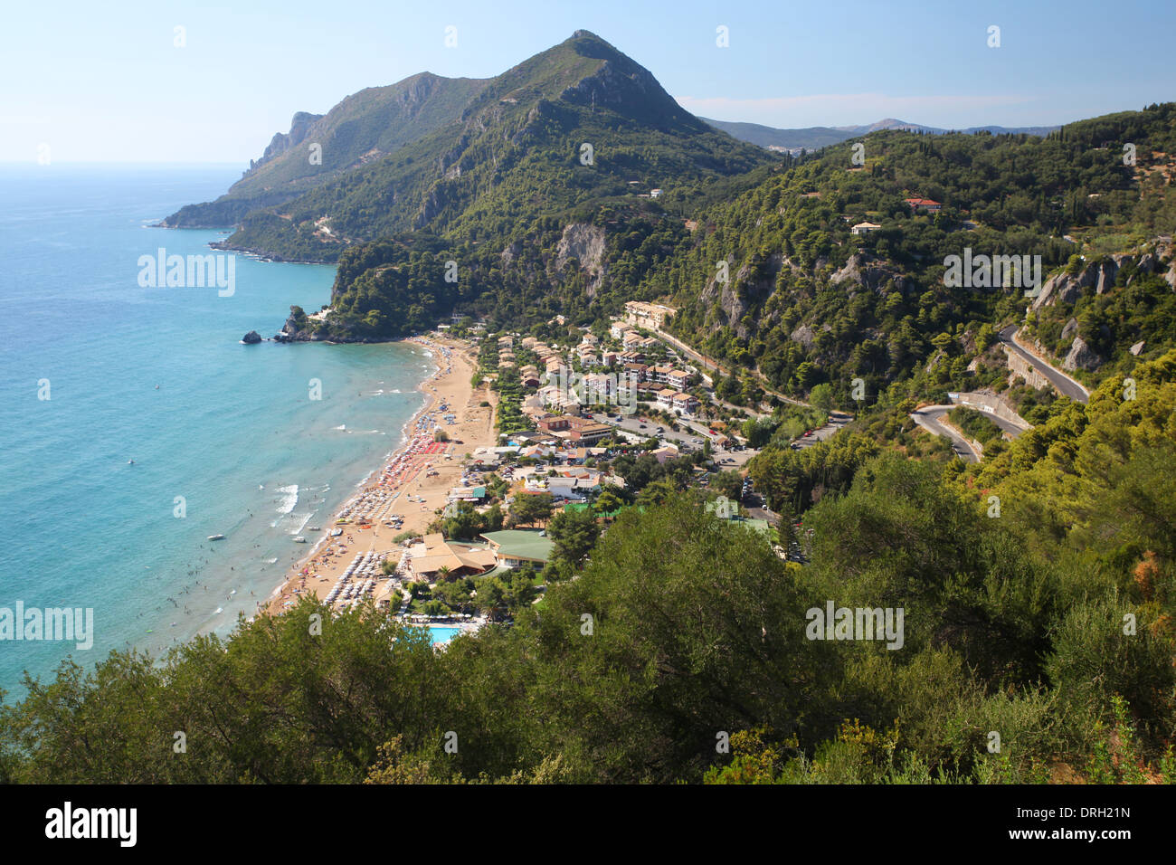 L'isola greca di Corfù Foto Stock