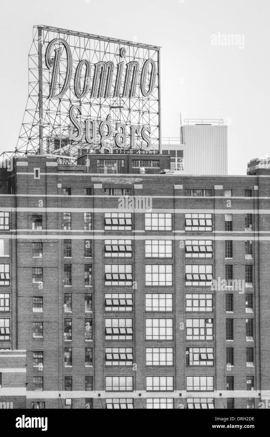 Domino zuccheri segno di fabbrica a Baltimore Maryland Foto Stock