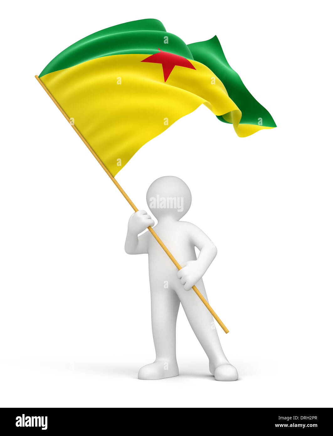 Bandiera ondulata della guyana francese immagini e fotografie stock ad