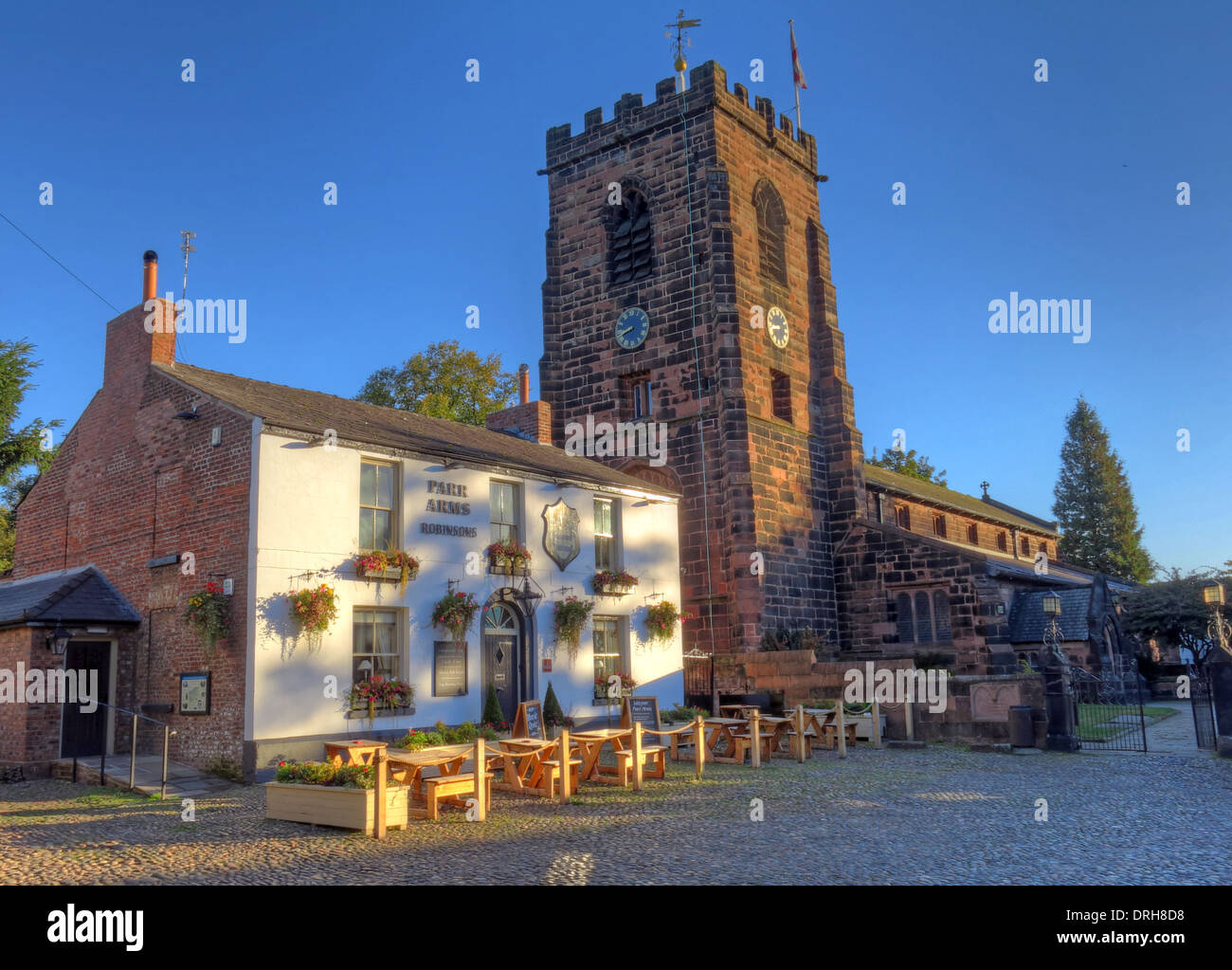 Parr Arms Pub Grappenhall VILLAGE Warrington Cheshire North West England Regno Unito Foto Stock
