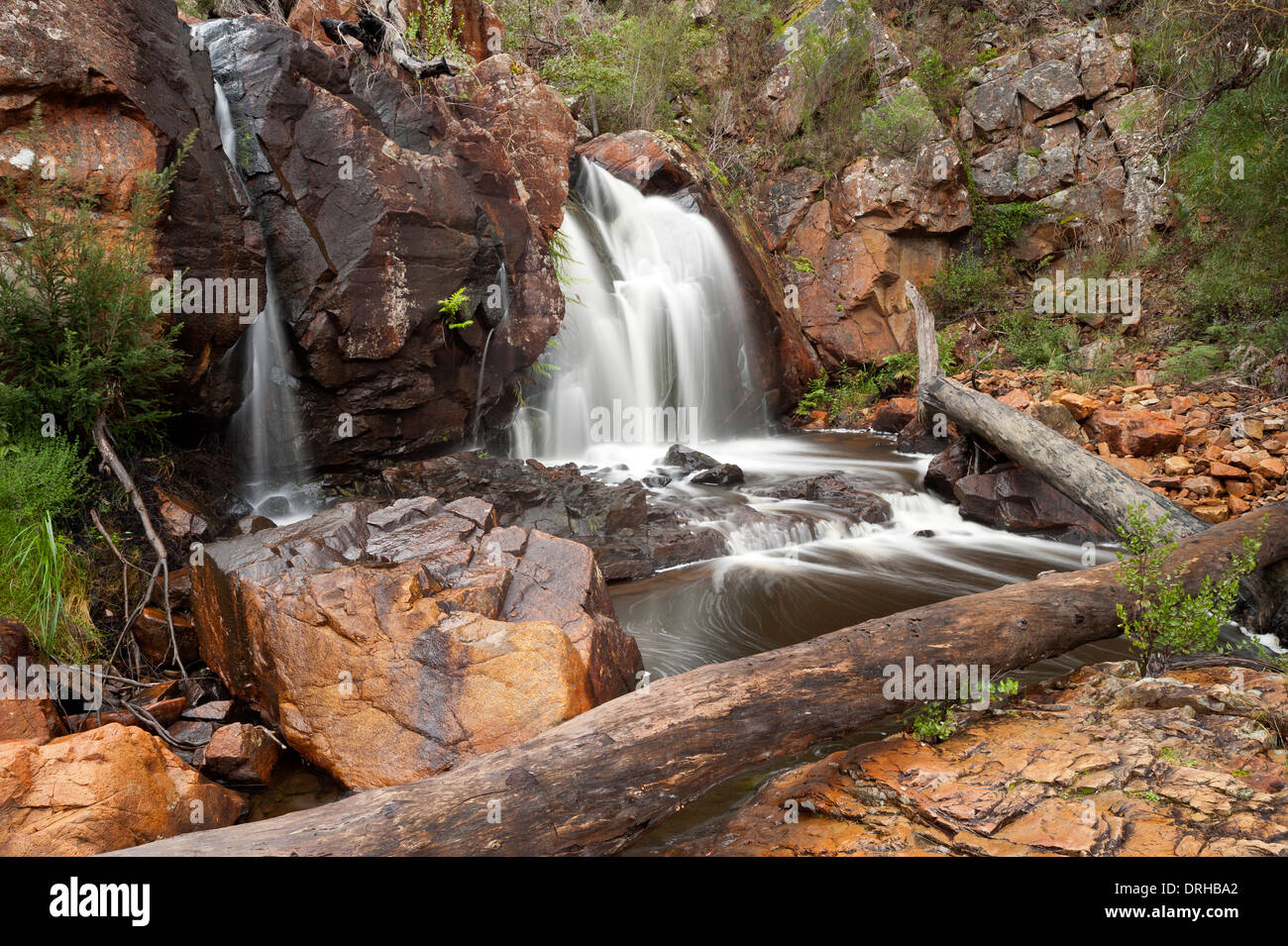 Il batterista scende al Parco Nazionale di Grampians, Victoria, Australia Foto Stock