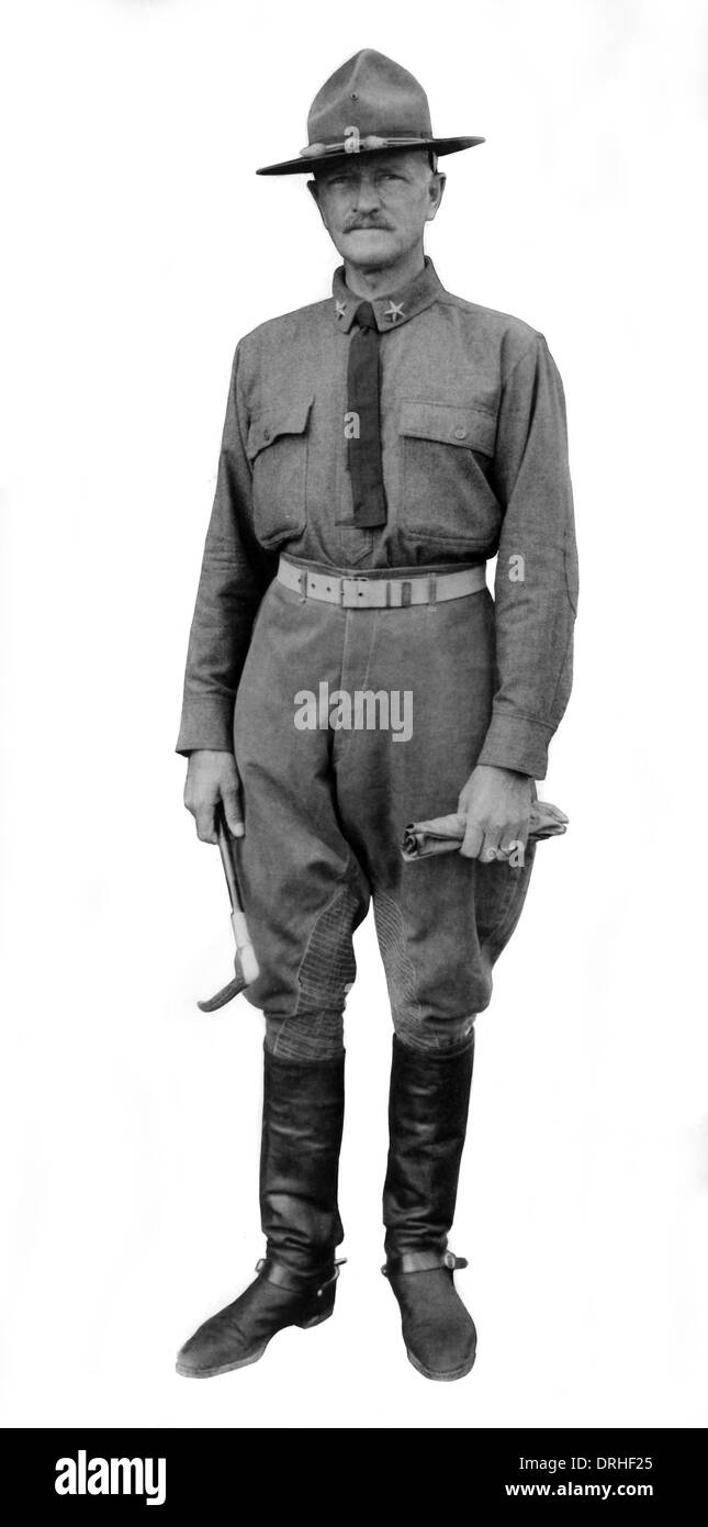 Il Brigadiere Generale John Pershing in Messico Foto Stock