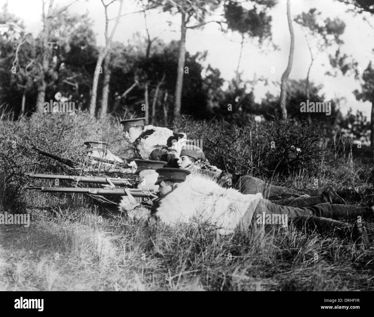 Artiglieria britannica nel nord della Francia, WW1 Foto Stock