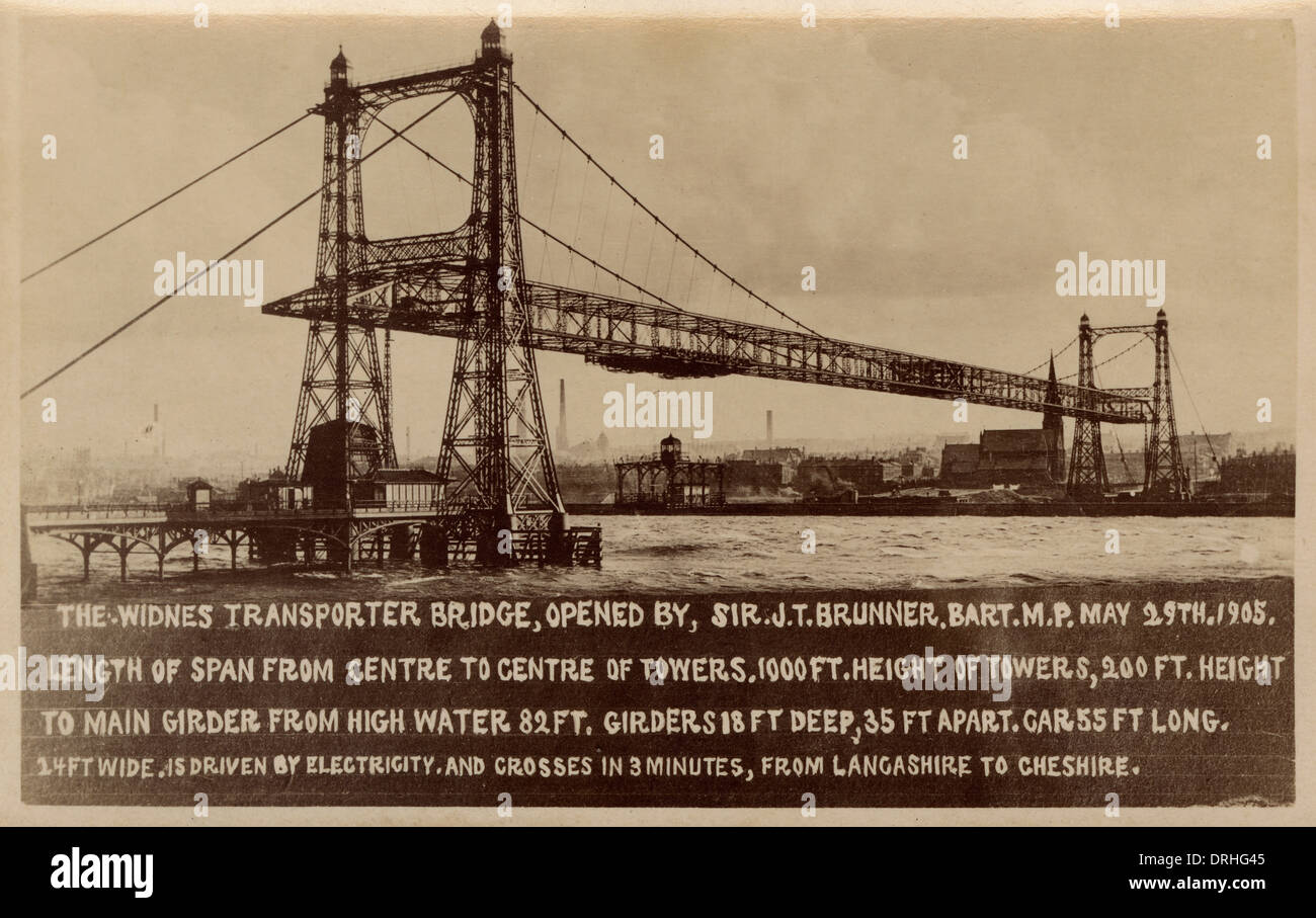 Widnes Transporter Bridge Foto Stock