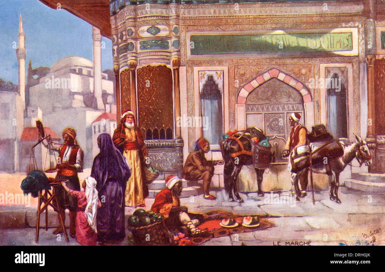 Marocco mercato Moresco Foto Stock