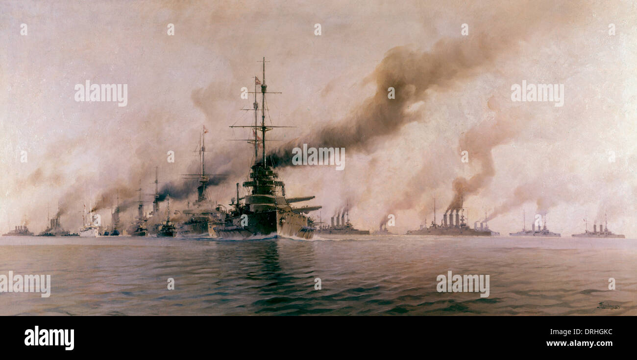 La battaglia dello Jutland, WW1 Foto Stock