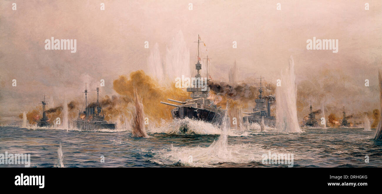 La battaglia dello Jutland, WW1 Foto Stock