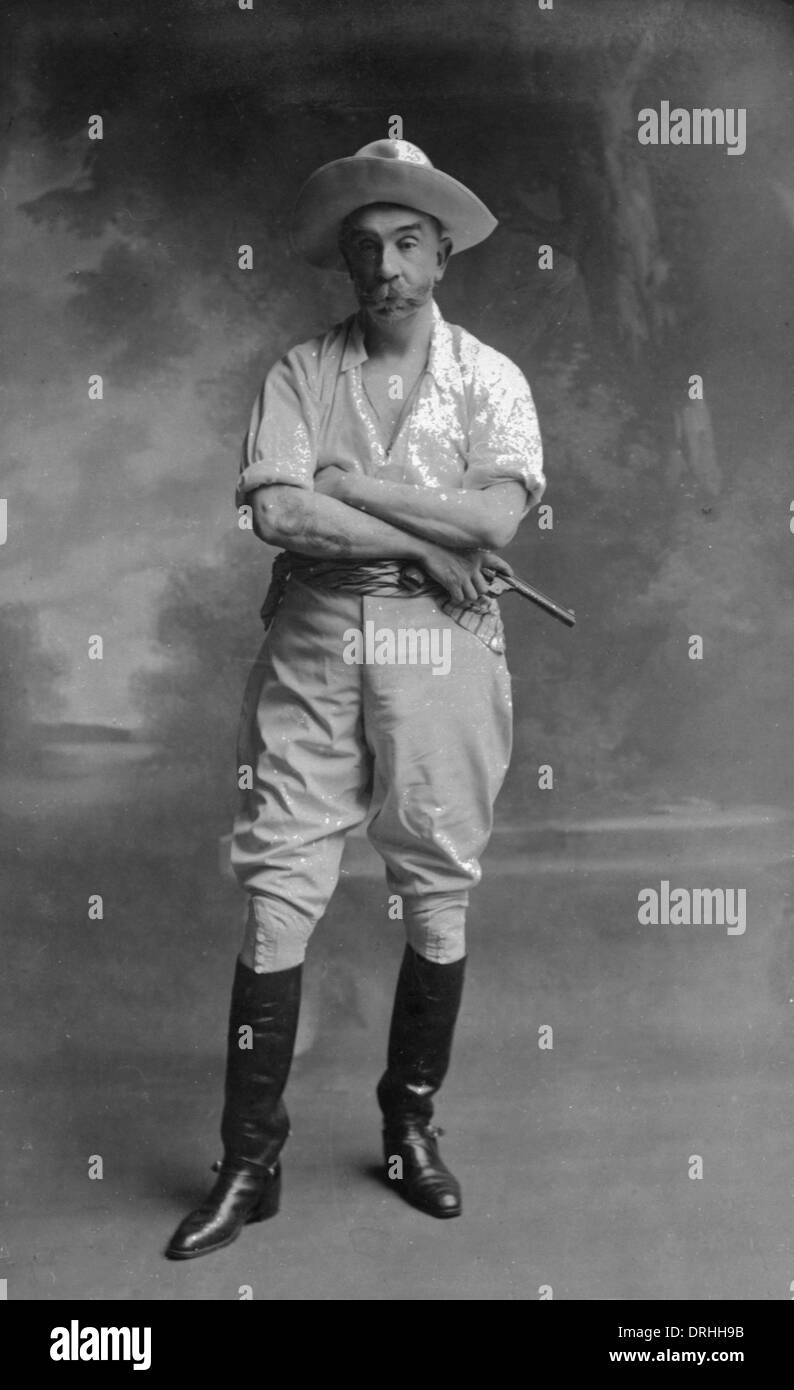 A piena lunghezza Ritratto di un cowboy Foto Stock