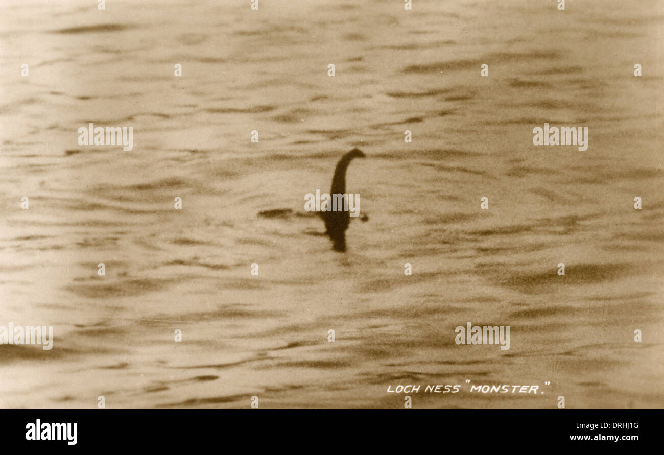 Prove fotografiche del mostro di Loch Ness Foto Stock