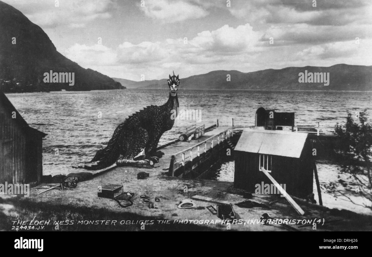 Il Mostro di Loch Ness in Invermoriston Foto Stock