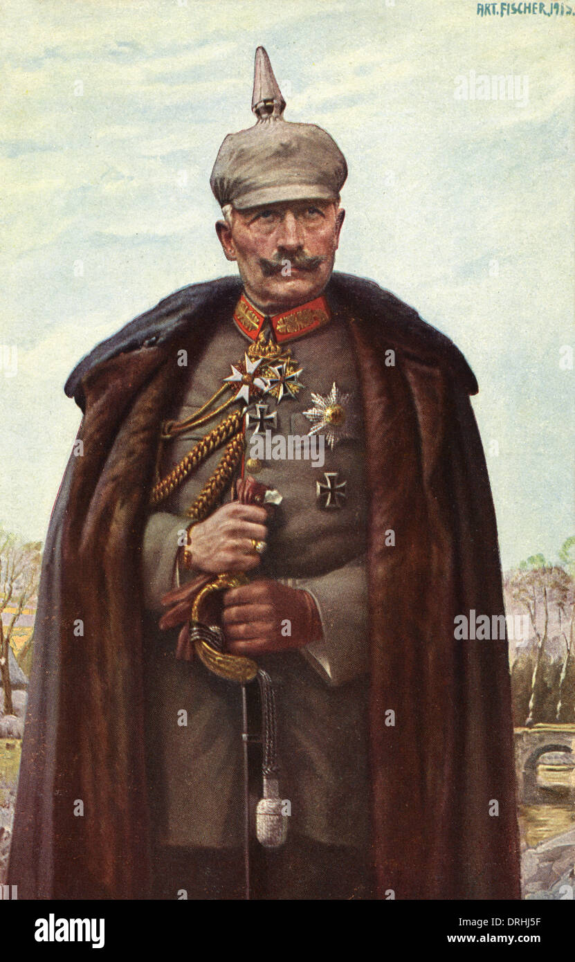 Il Kaiser Guglielmo II, Imperatore Tedesco WW1 Foto Stock