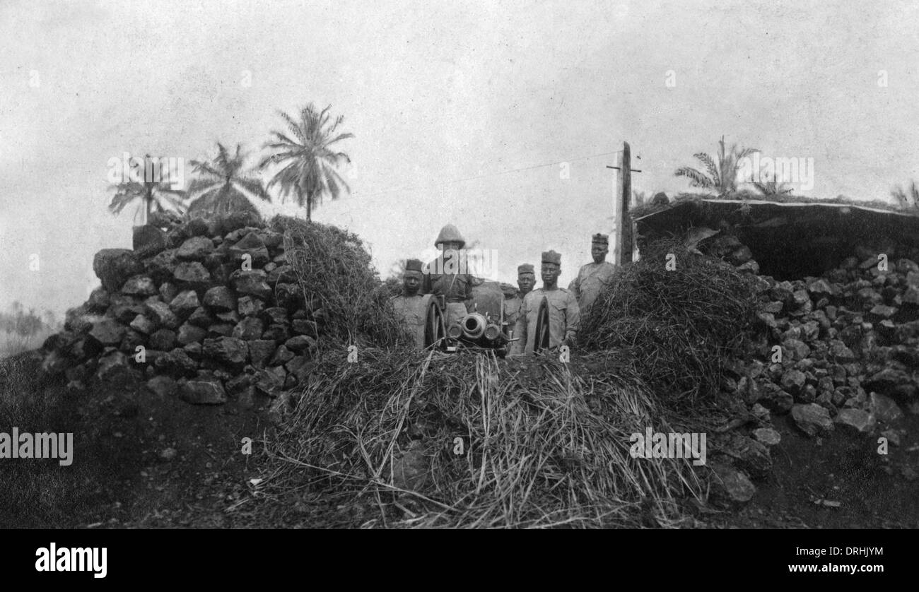 British artiglieri della RFA in Africa, WW1 Foto Stock