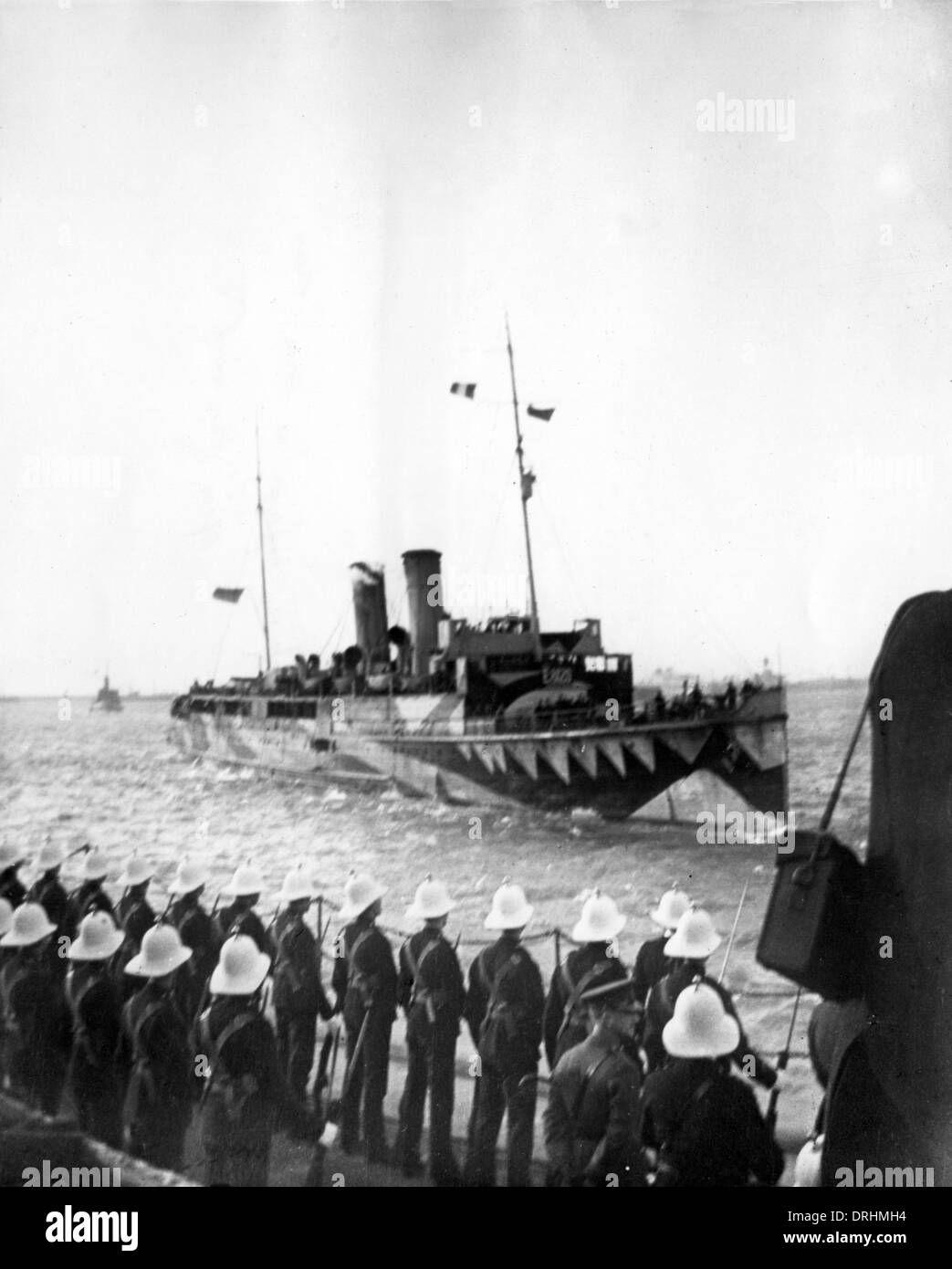 Jan Breydel arrivando a Dover con Haig e altri Foto Stock