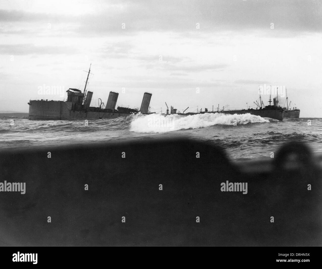 HMS Louis, il cacciatorpediniere inglese, Suvla Bay, WW1 Foto Stock