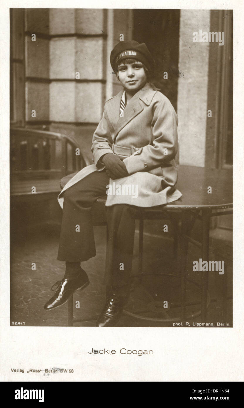 Jackie Coogan - bambino attore in pellicole silenziose Foto Stock