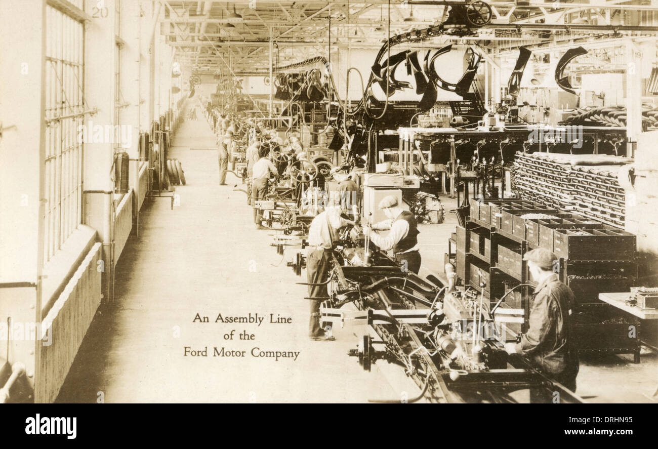 Ford Motor Company linea di assemblaggio Foto Stock