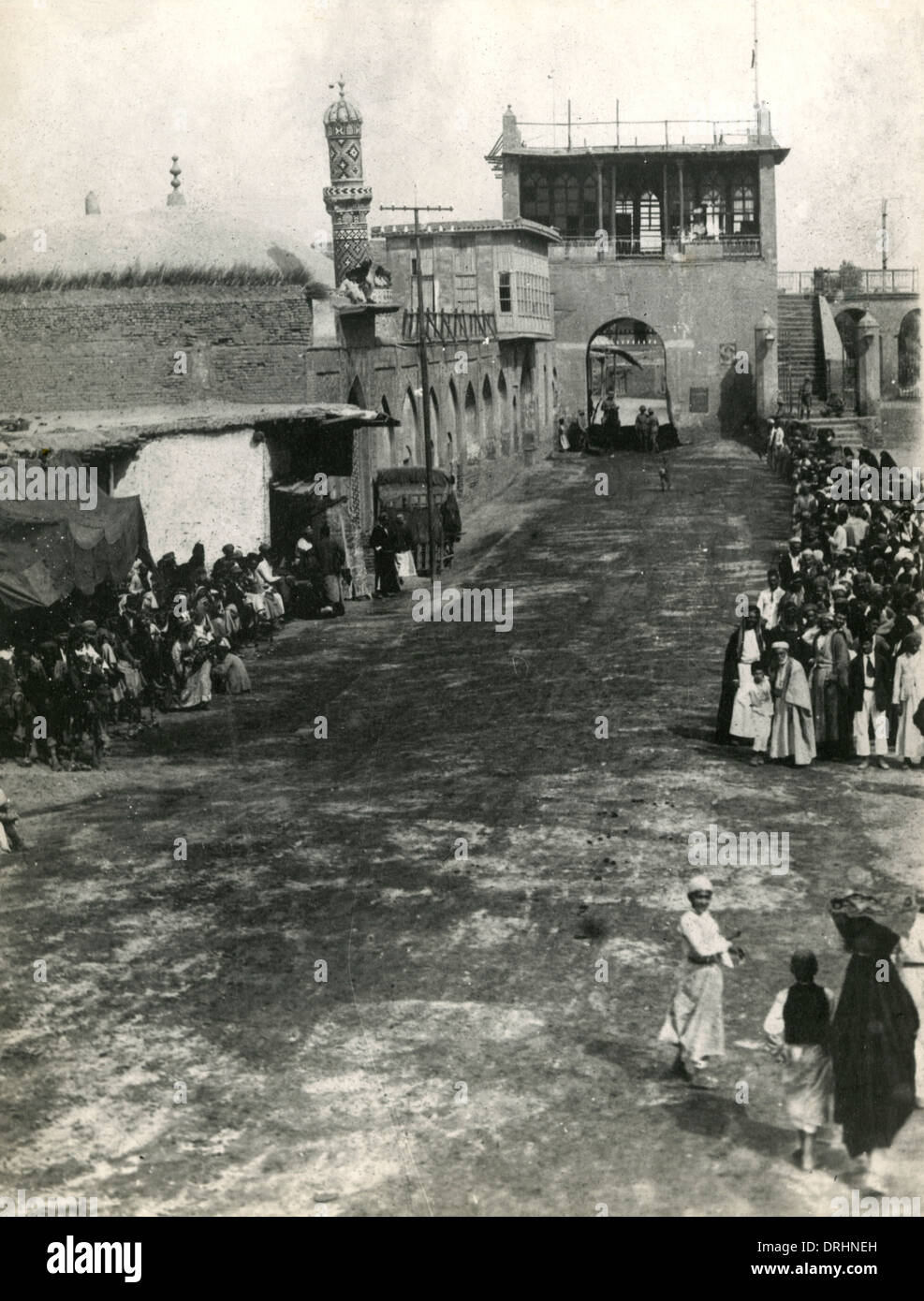 Scena di strada a Bagdad, Mesopotamia, WW1 Foto Stock