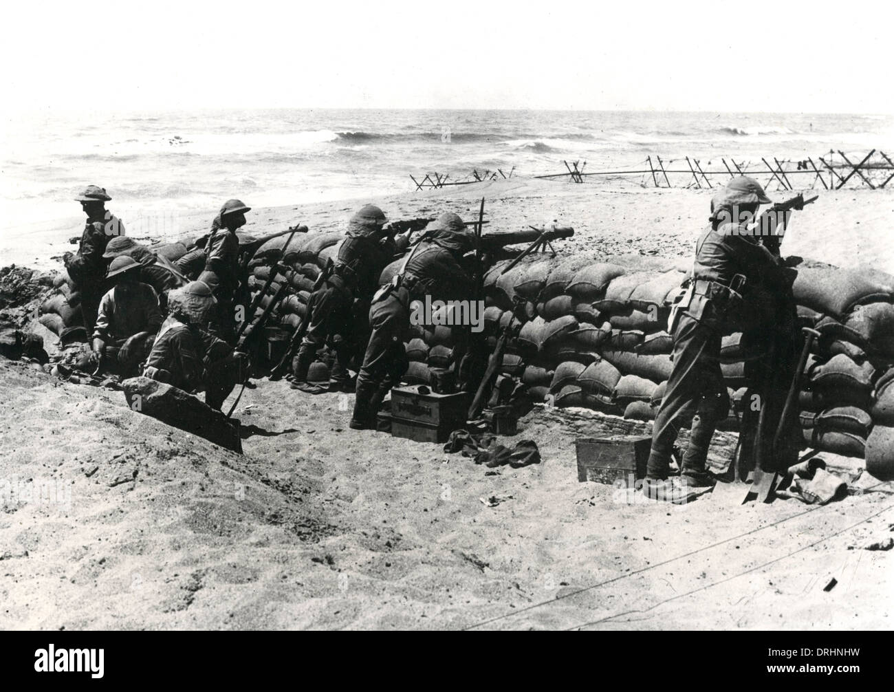 Allied azione a Arsuf, Medio Oriente, WW1 Foto Stock