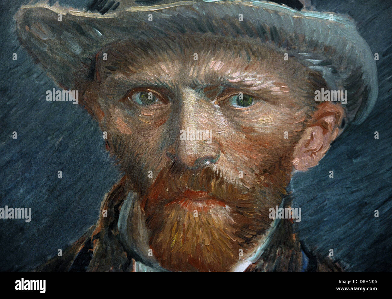 Vincent van Gogh (1853-1890). Pittore olandese. Self-portrait, 1887. Dettaglio. Rijksmuseum. Amsterdam. Holland. Foto Stock