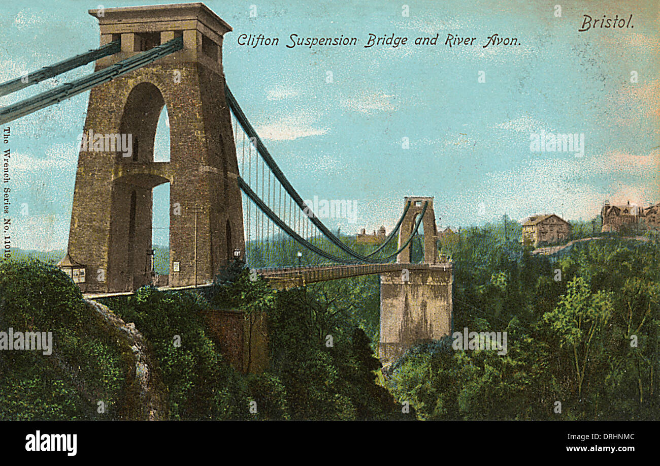 Il ponte sospeso di Clifton oltre il fiume Avon, Bristol Foto Stock