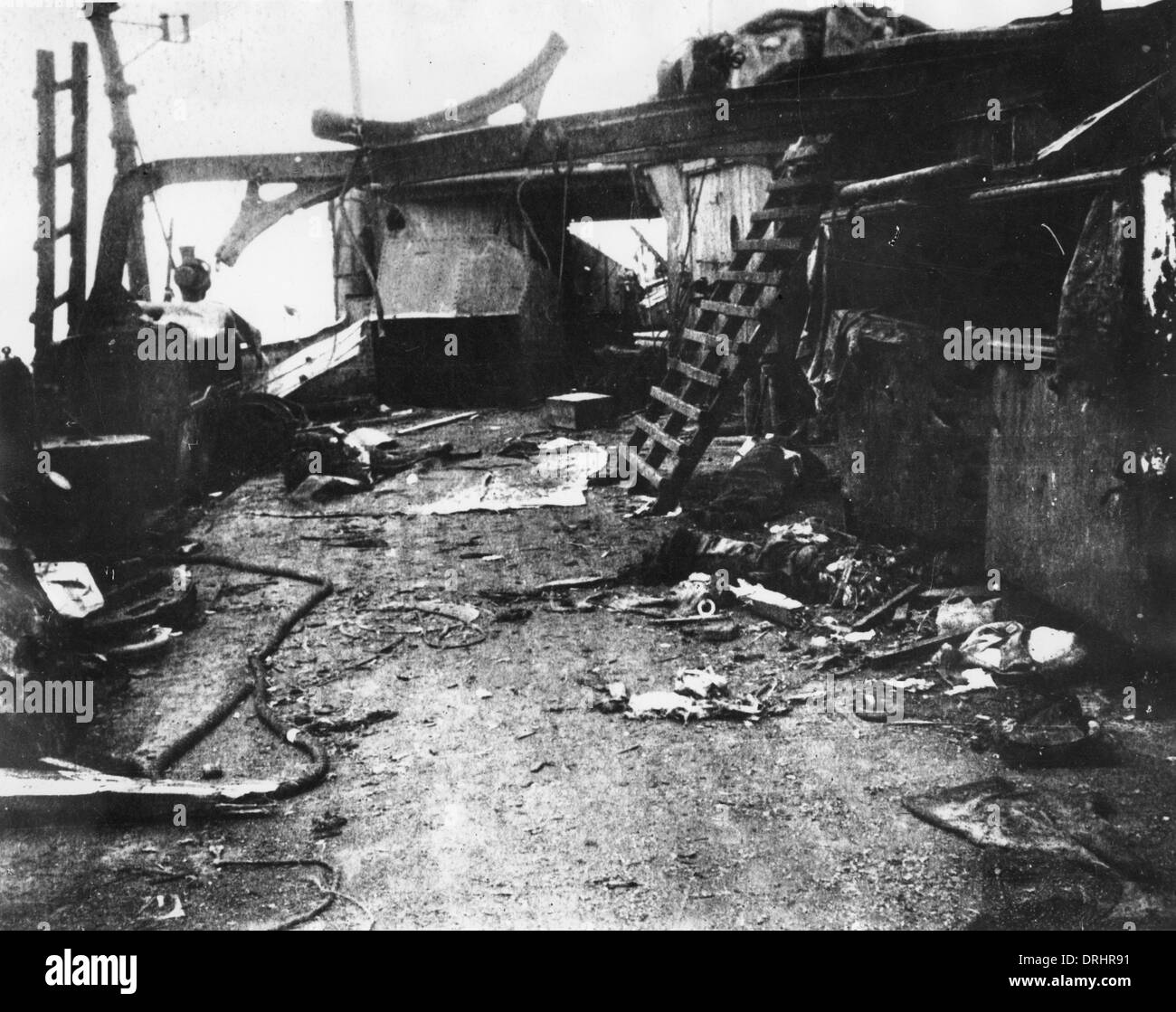 HMS vendicativo a Ostenda, Belgio, WW1 Foto Stock