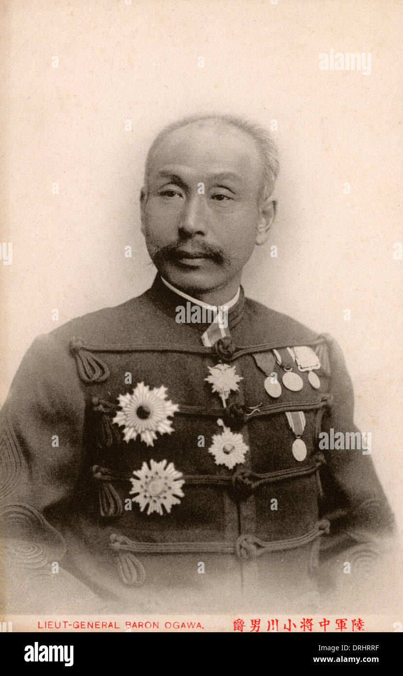 Tenente generale Barone Ogawa Foto Stock