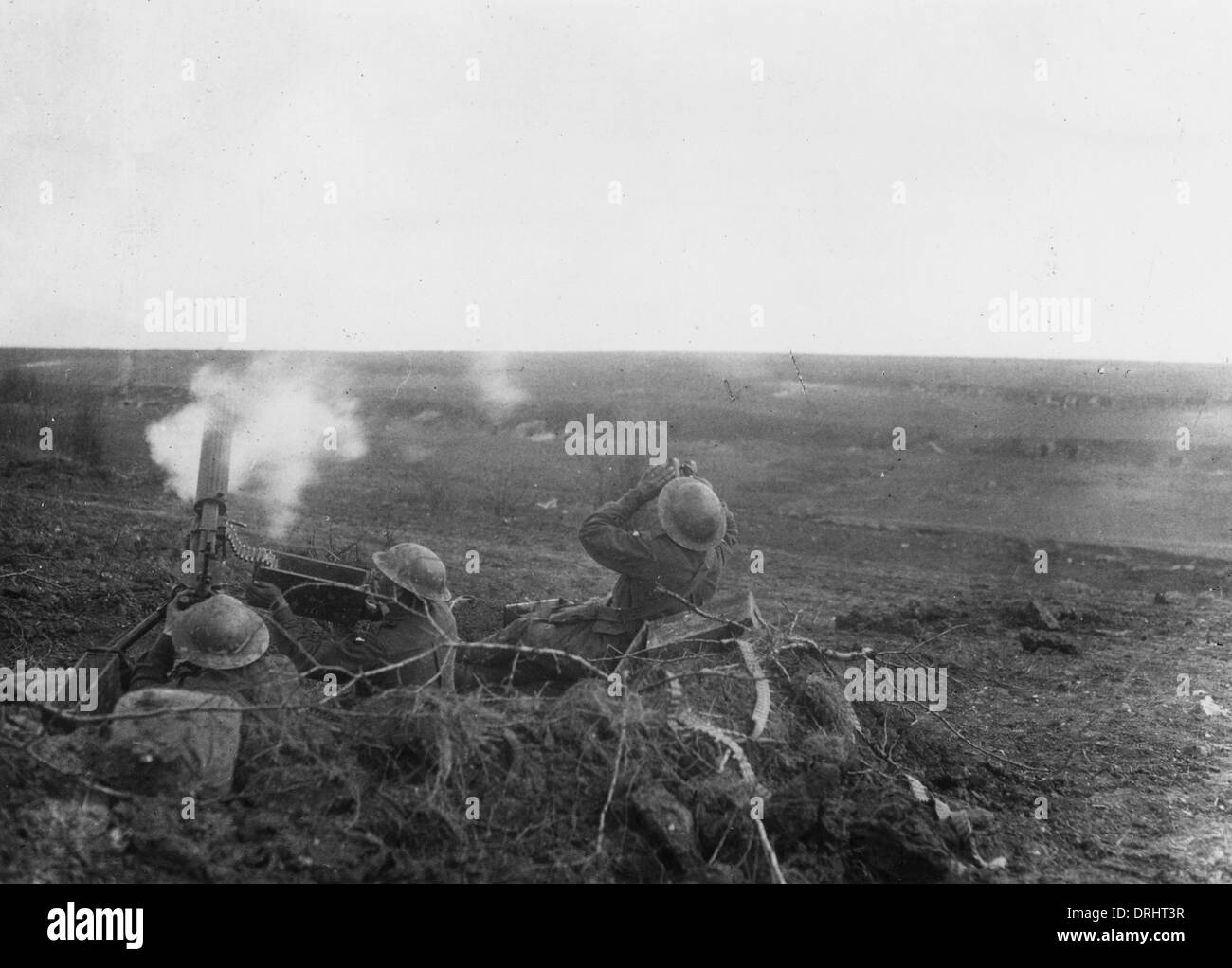 Australian gunners nella battaglia di Arras, Francia, WW1 Foto Stock