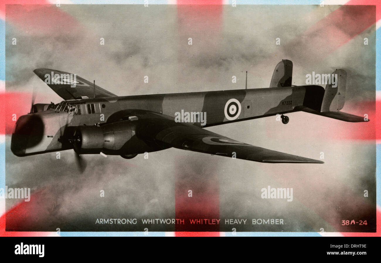 Armstrong Whitworth Whitley bombardiere pesante Foto Stock