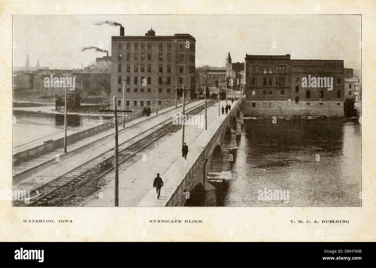 Waterloo, Iowa - USA - Il Sindacato di Blocco e YMCA Foto stock - Alamy