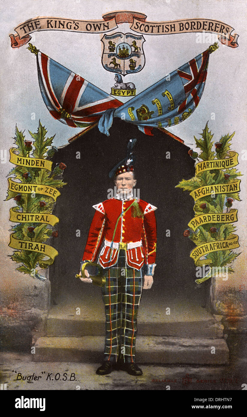 King's Own Scottish Borderers Foto Stock