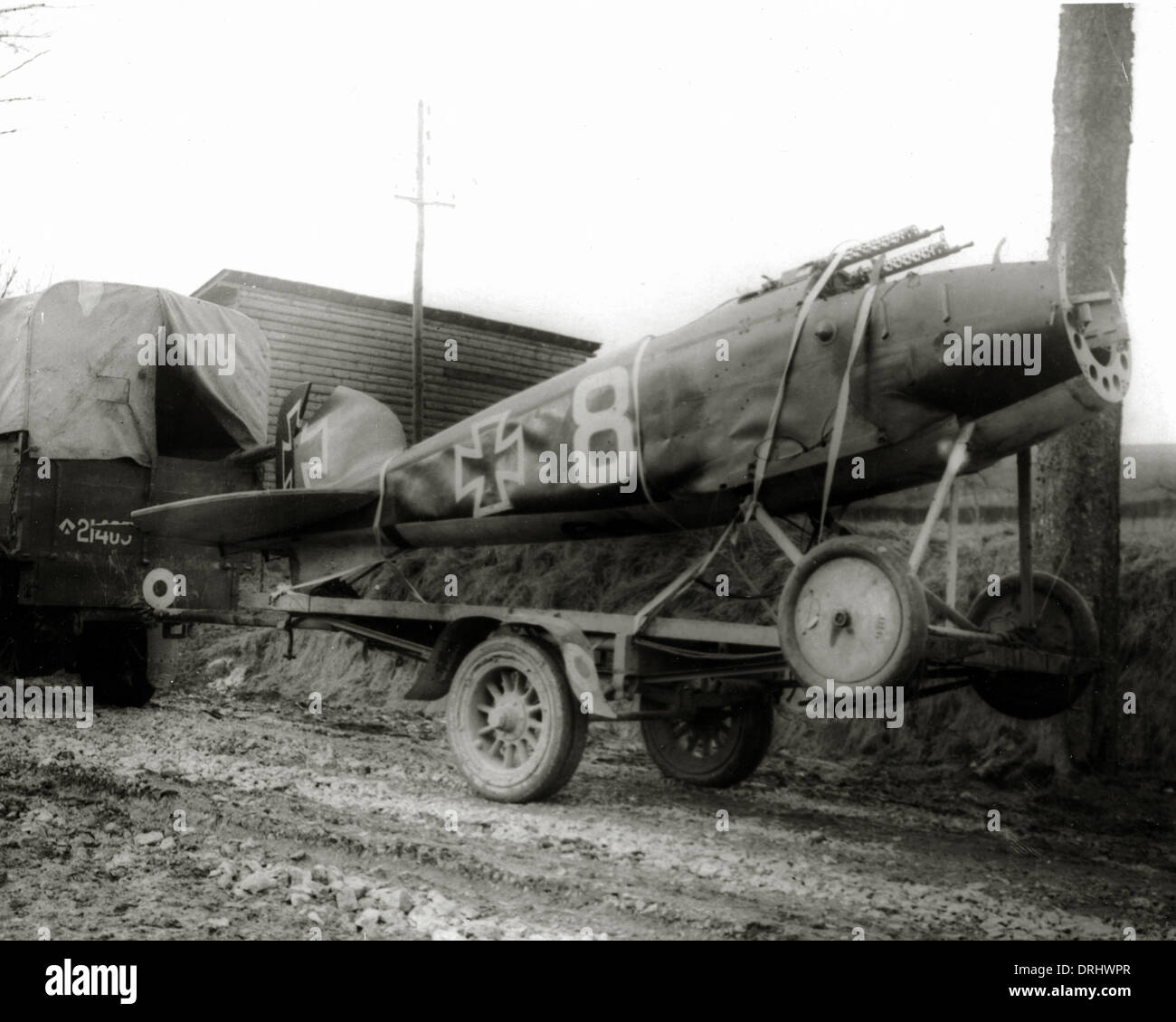 Catturate il piano tedesco, fronte occidentale, WW1 Foto Stock