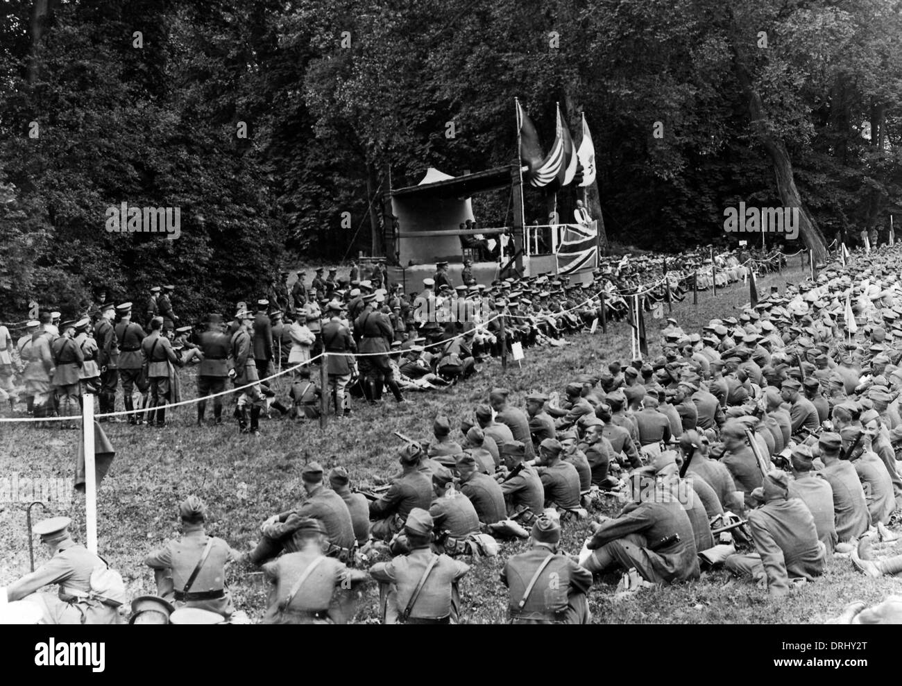 Allied commemorazione, fronte occidentale, Francia, WW1 Foto Stock