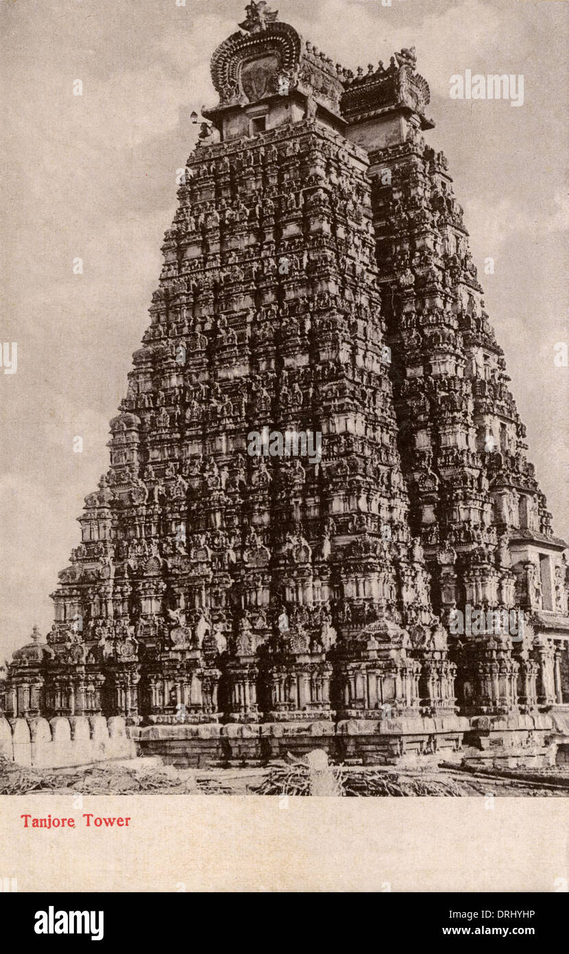 Tempio indù a Thanjavur, in India Foto Stock