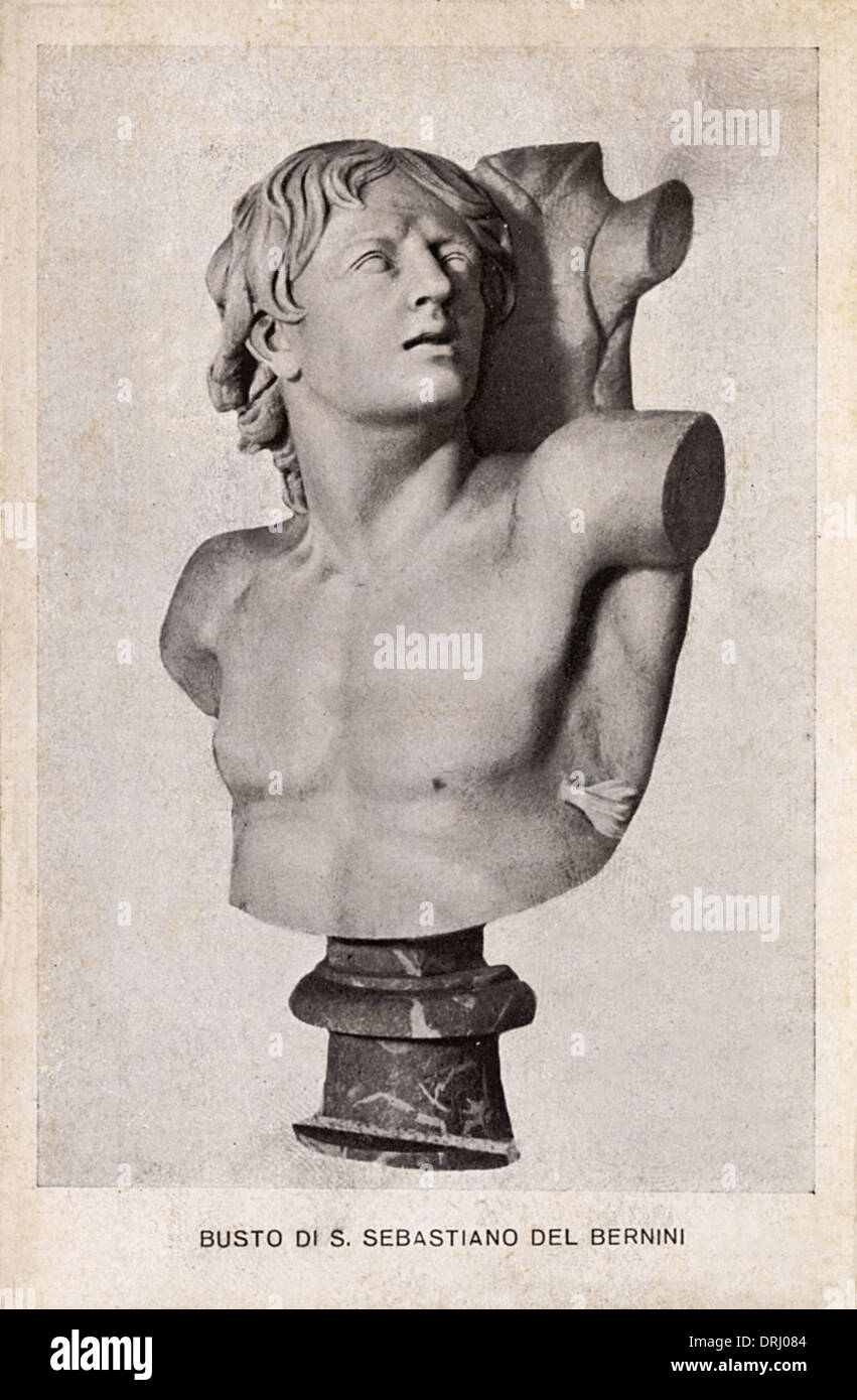 Busto di San Sebastiano, di Bernini Foto Stock