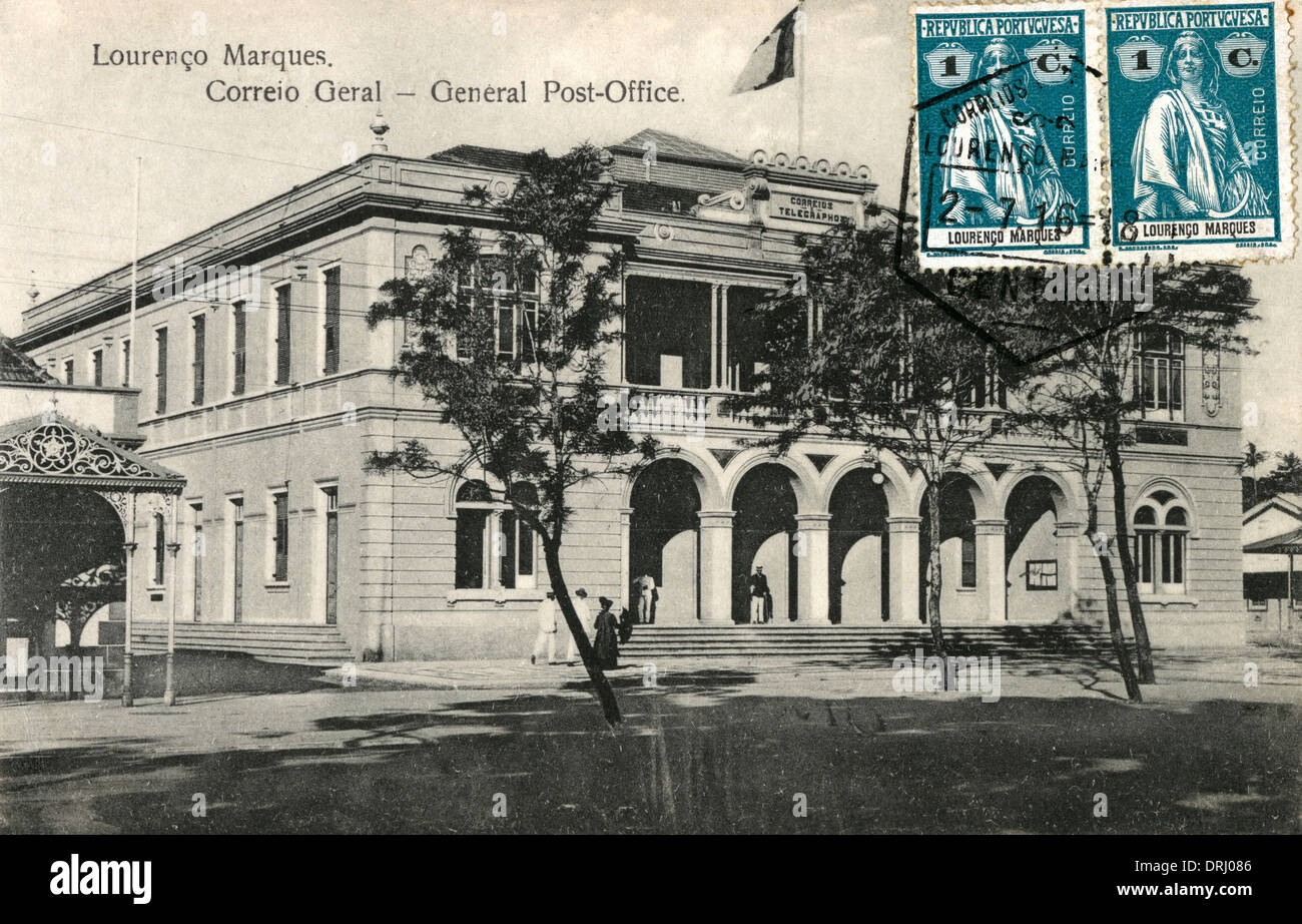 Maputo, Mozambico - Ufficio Postale Foto Stock