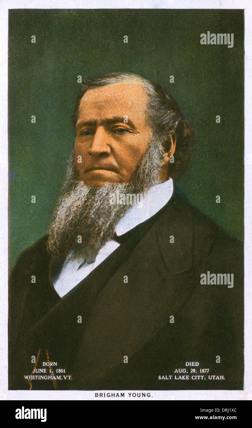 La Brigham Young - Leader Mormone Foto Stock