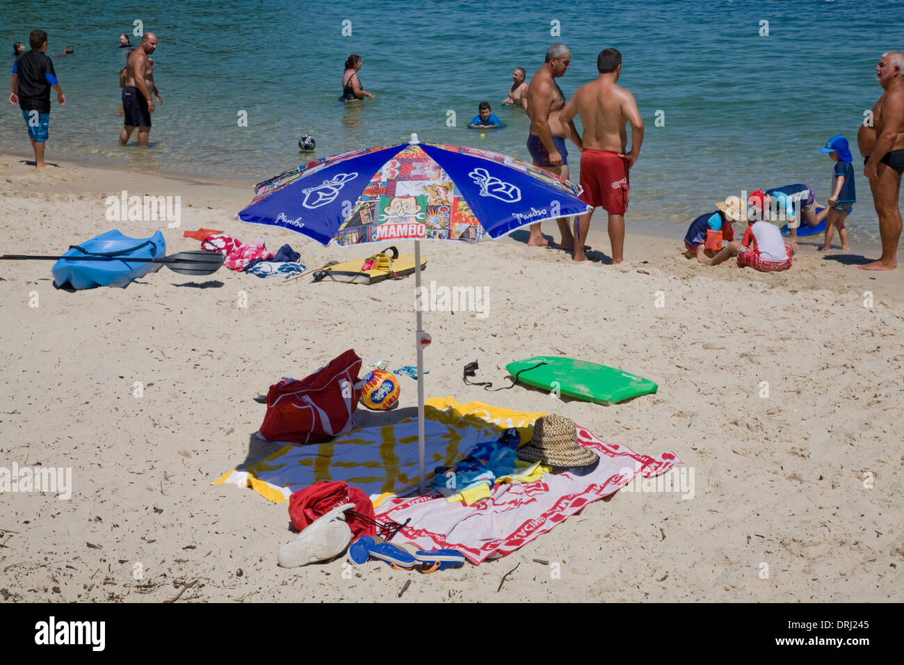 Piccola spiaggia, Nelson Bay,Port Stephens, NSW, Australia Foto Stock