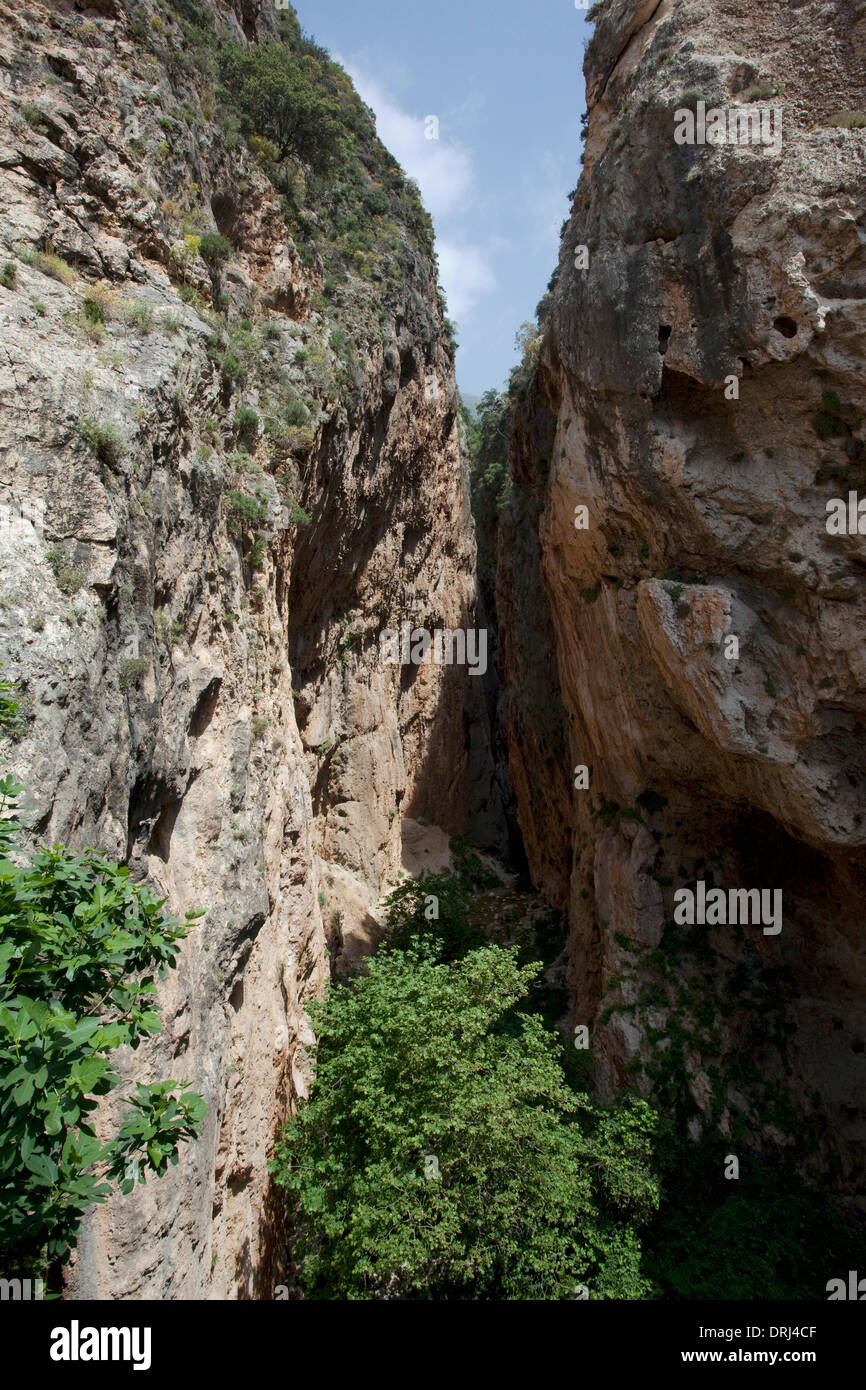 Kaputaş Gorge Kalkan Antalya Foto Stock