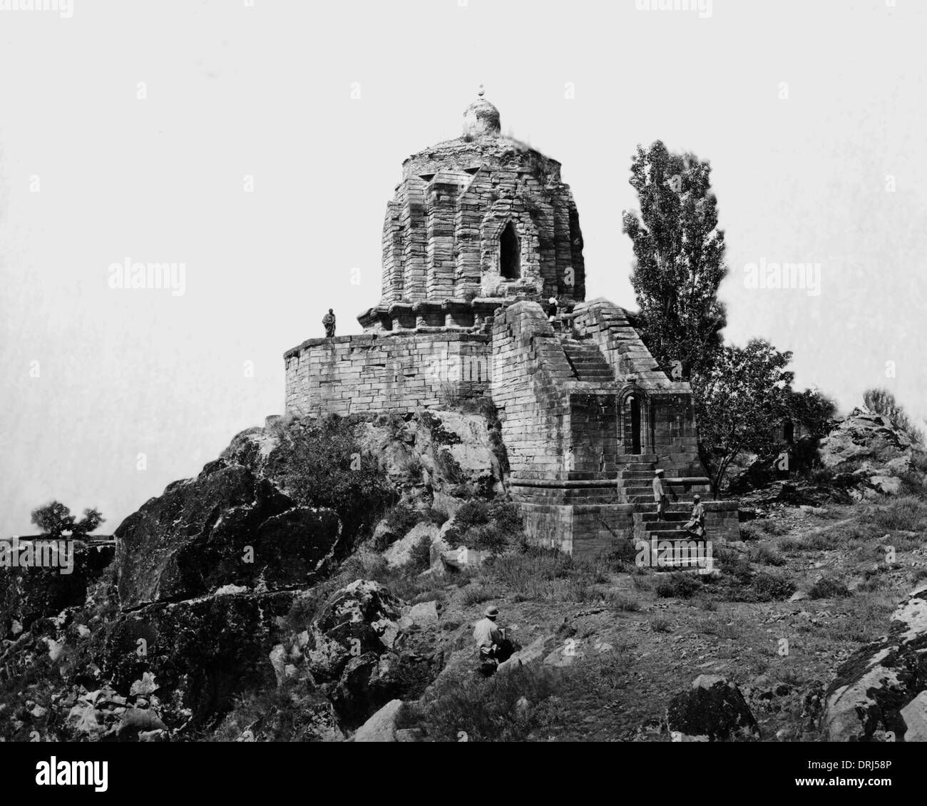 Tempio, Takht-i-Suliman Hill, Srinagar, India Foto Stock