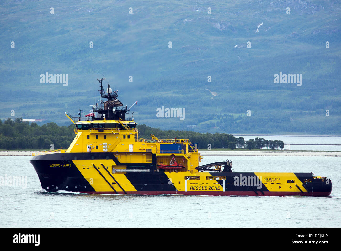 Schlepper Njord Viking / Anchor Handling nave Njord Viking Foto Stock