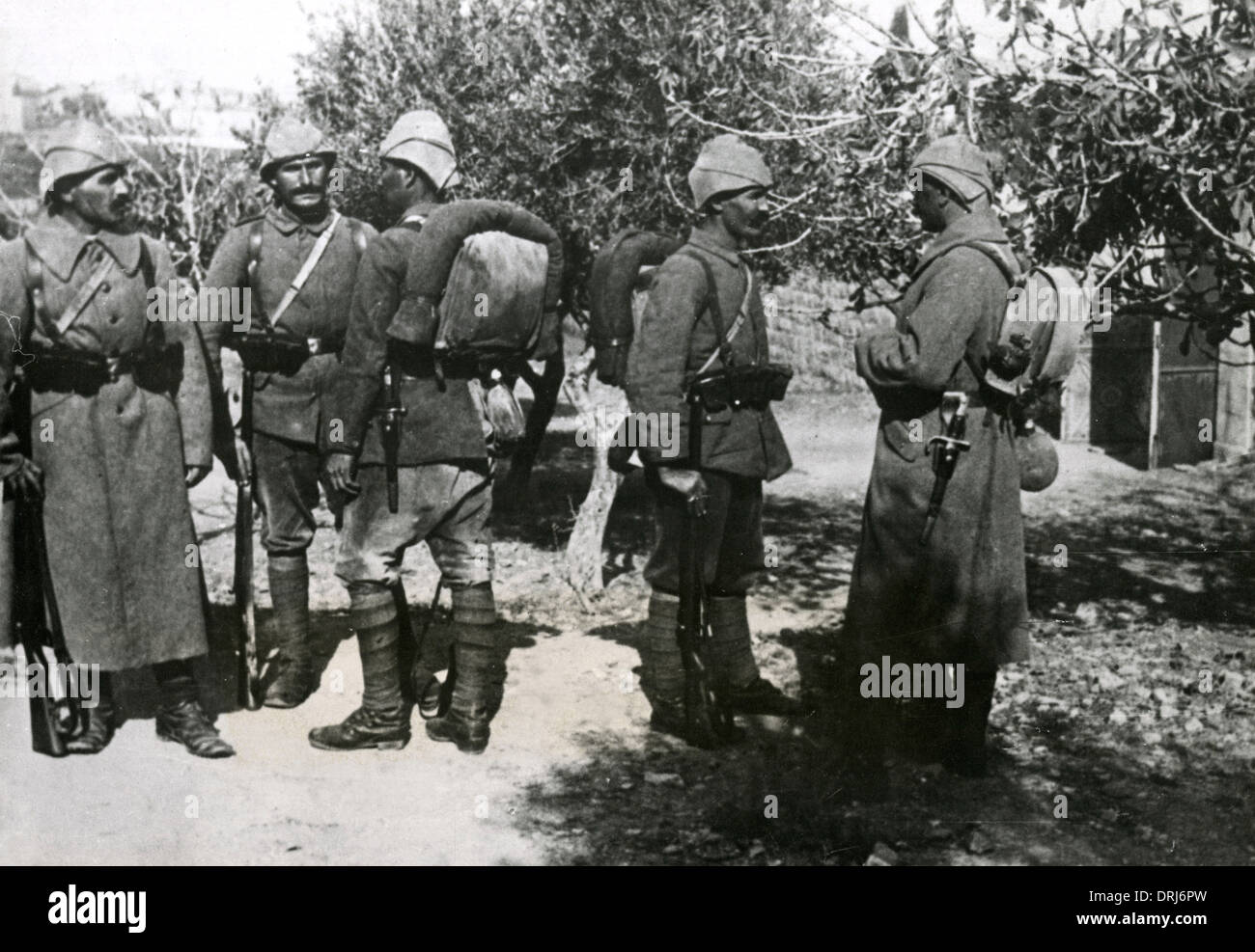 La fanteria turca, WW1 Foto Stock